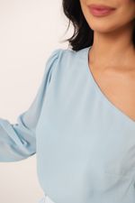 Blusa Sol Azul Bebê