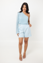 Blusa Sol Azul Bebê