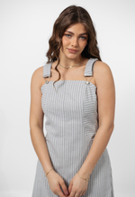 Vestido Ana Elise Cinza
