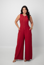 Macacão Layla Vermelho Bordô