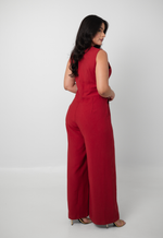 Macacão Layla Vermelho Bordô
