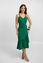 Vestido Lavínia Verde Bandeira