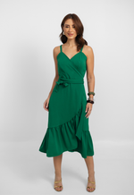 Vestido Lavínia Verde Bandeira