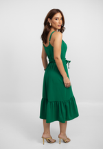Vestido Lavínia Verde Bandeira