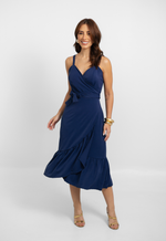 Vestido Lavínia Azul Marinho