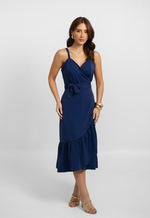 Vestido Lavínia Azul Marinho