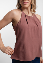 Blusa Naty Marrom Bordô