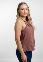 Blusa Naty Marrom Bordô