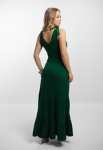 Vestido Vanessa Viscolinho Verde Exército 