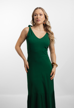 Vestido Vanessa Viscolinho Verde Exército 