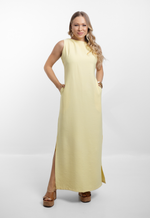 Vestido Débora Amarelo Manteiga