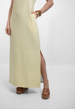 Vestido Débora Amarelo Manteiga