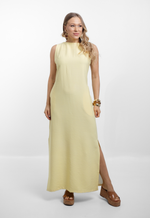 Vestido Débora Amarelo Manteiga