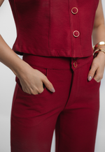 Conjunto Nathália Marrant Vermelho Bordô