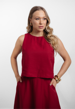 Conjunto Carmélia Vermelho Bordô