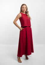 Conjunto Carmélia Vermelho Bordô