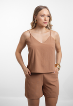 Conjunto May Marrom Castanho