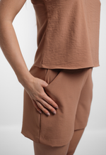 Conjunto May Marrom Castanho