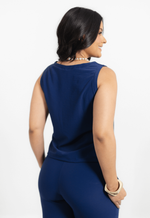 Blusa Raquel Azul Marinho