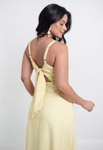 Vestido Marinês Amarelo Manteiga