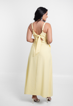 Vestido Marinês Amarelo Manteiga