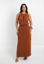 Vestido Bárbara Marrom 