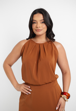 Vestido Bárbara Marrom 
