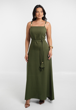 Vestido Monaliza Verde Militar
