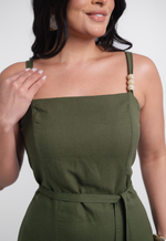 Vestido Monaliza Verde Militar