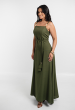 Vestido Monaliza Verde Militar