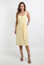 Vestido Vanda Amarelo Manteiga