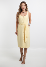 Vestido Vanda Amarelo Manteiga