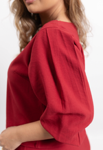 Conjunto Sarah Vermelho Bordô