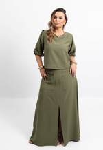 Conjunto Sarah Verde Militar