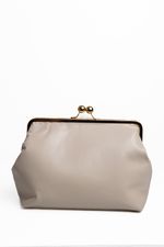 Bolsa Diamante em Couro Off White