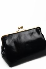 Bolsa Diamante em Couro Preto
