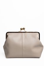 Bolsa Diamante em Couro Off White