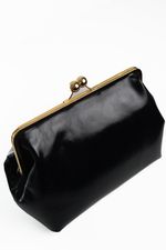 Bolsa Diamante em Couro Preto