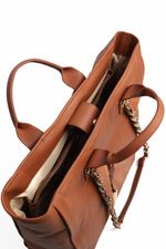 Bolsa Ametista em Couro Caramelo