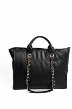 Bolsa Ametista em Couro Preto 