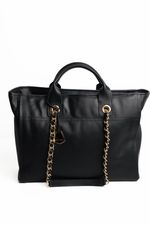 Bolsa Ametista em Couro Preto 