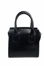 Bolsa Cristal em Couro Preto
