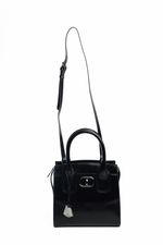 Bolsa Cristal em Couro Preto