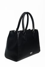 Bolsa Esmeralda em Couro Preto
