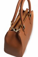 Bolsa Esmeralda em Couro Caramelo