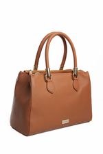 Bolsa Esmeralda em Couro Caramelo