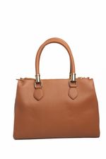 Bolsa Esmeralda em Couro Caramelo