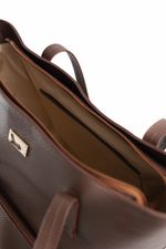 Bolsa Pérola em Couro Café