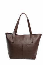 Bolsa Pérola em Couro Café