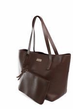 Bolsa Pérola em Couro Café